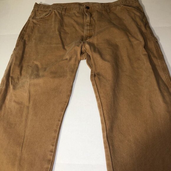 Dickies Brown Carpenter Relaxed Fit Pants Work Wear Size 44x30 - Picture 5 of 13